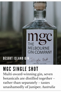 MELBOURNE GIN COMPANY MGC SINGLE SHOT GIN