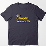Gin Campari Vermouth Negroni t shirt