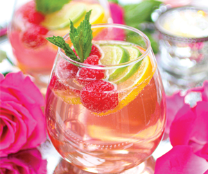 Pink Gin and Lemonade Cocktail